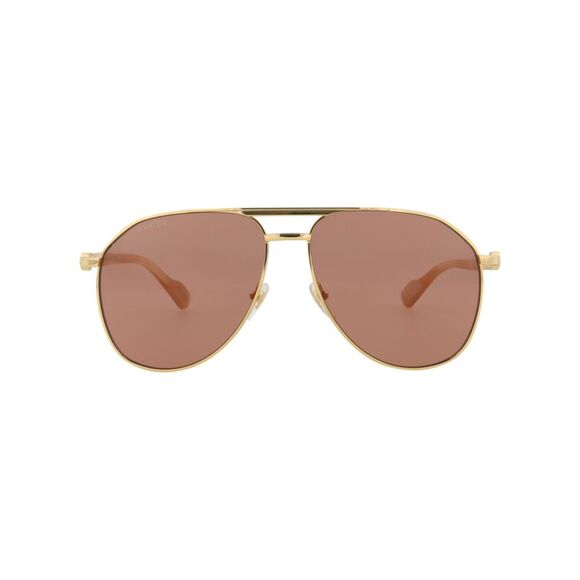 Aviator-Frame Metal Sunglasses - Picture 1 of 5